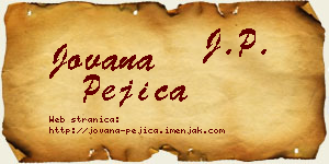 Jovana Pejica vizit kartica